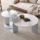 Round Coffee Table with Mixed Base-#61