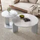 Round Coffee Table with Mixed Base-#61