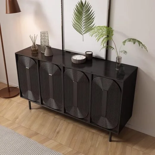 WechatIMG10.jpg Wood Sideboard Cabinet with Patterned Doors - HBCB-02