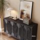 Wood Sideboard Cabinet with Patterned Doors - HBCB-02
