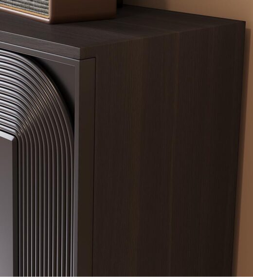 Wood Sideboard Cabinet with Patterned Doors - HBCB-02