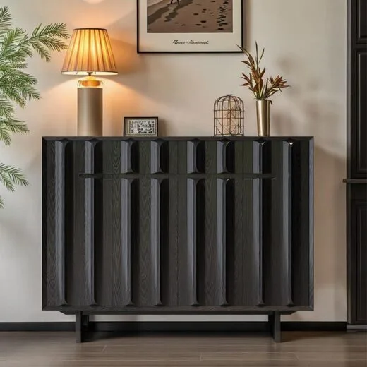 WechatIMG21-1.jpg Wood Sideboard Cabinet with Ribbed Doors - HBCB-03