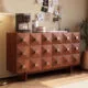 Wood Sideboard Cabinet with Geometric Drawer Front - HBCB-04