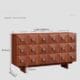 Wood Sideboard Cabinet with Geometric Drawer Front - HBCB-04