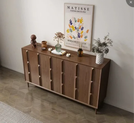 WechatIMG36.png Wood Sideboard Cabinet with Slatted Doors - HBCB-05