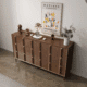 Wood Sideboard Cabinet with Slatted Doors - HBCB-05