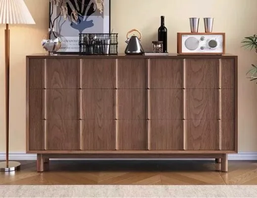 WechatIMG39 Wood Sideboard Cabinet with Slatted Doors - HBCB-05