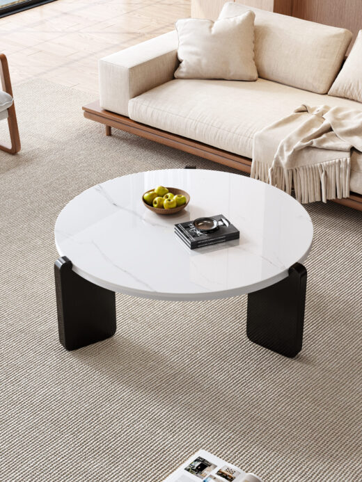 Round Coffee Table with Mixed Base-#61