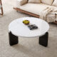 Round Coffee Table with Mixed Base-#61