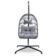 Foldable Rattan Hanging Chair with Stand