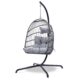 Foldable Rattan Hanging Chair with Stand