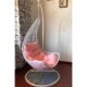 Rattan Hanging Chair with Cushion and Stand