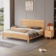 WechatIMG9 Modern Solid Wood Bed with Minimalist Headboard